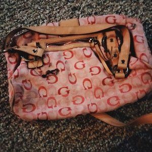G PURSE WITH LEATHER STRAPS